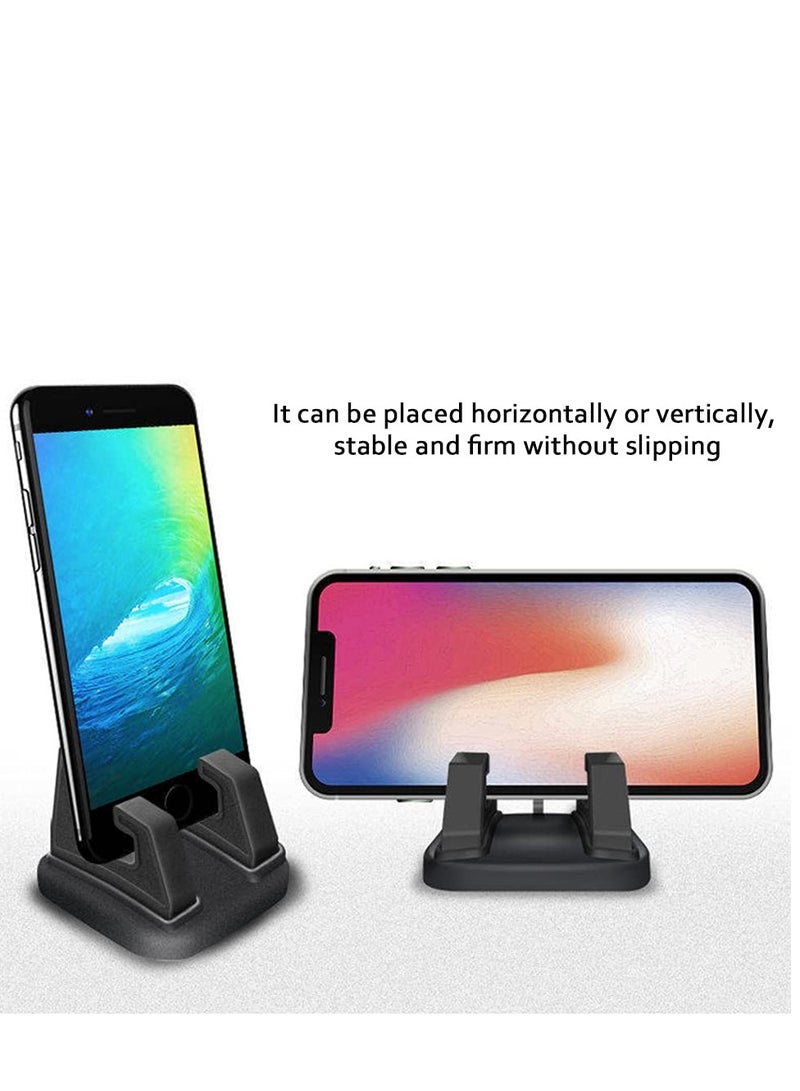 SOLARAE 2PCS 360° Rotatable Dashboard Phone Holder for Car, Office, and Home - Compatible with 3.5-7 inch Smartphones like iPhone 12, 11, XS, 8, 7 Pro Max, Samsung. - Image 1