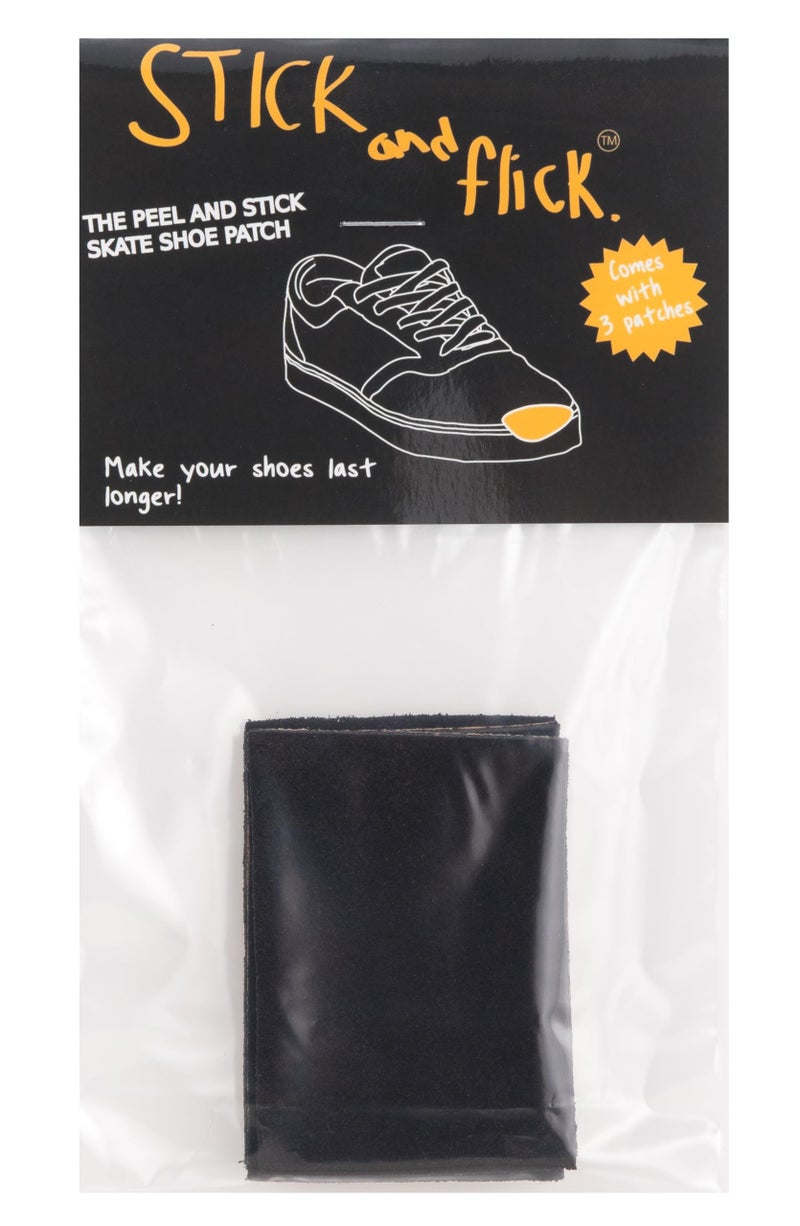 Stick and Flick Stick and Flick Suede Skateboard Shoe Repair Patches  Peel and Stick Toe Patches  Goo Alternative 