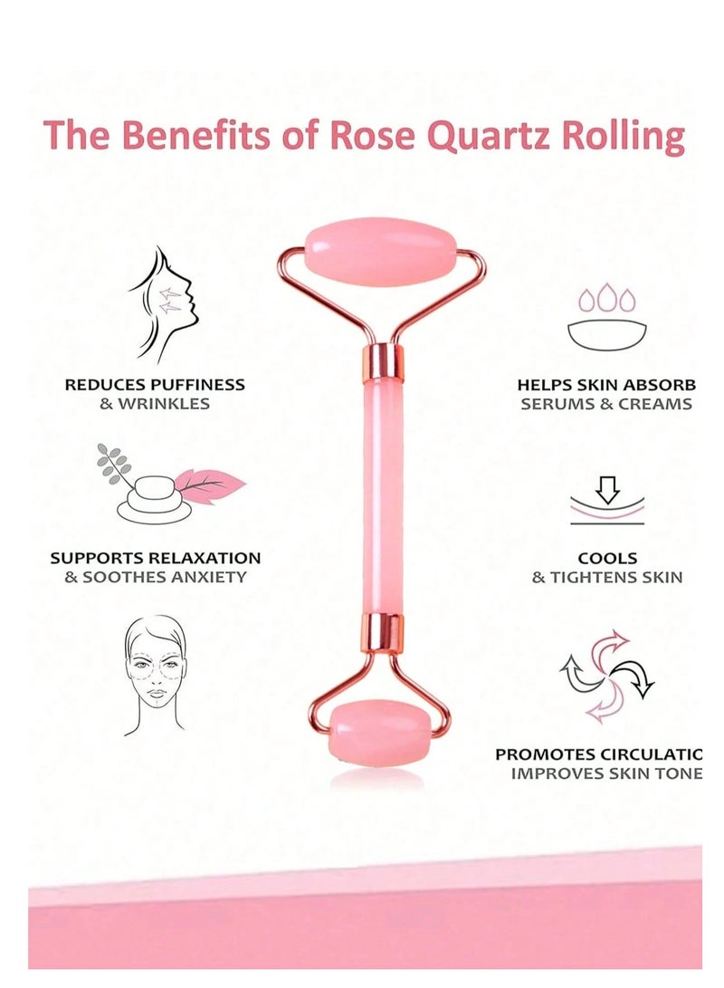 Gua Sha Facial Massage Tool Set – Natural Stone Face Massager for De-Puffing, Relaxation, and Skin Radiance - Image 2