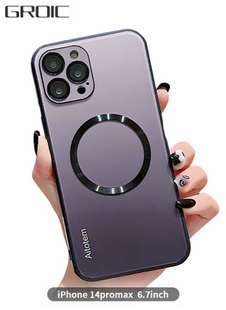 Case for IPhone 14 Pro Max 6.7 Inch Case, Magnetic Case Compatible with MagSafe, Anti-Scratch Simple Gradient Color Shell Lens All-inclusive Protective luxury Cover - pzsku/Z40C8EE4CAD73E4105BE9Z/45/_/1716190500/7c5cb44b-6995-479f-8425-501096ae2e8f
