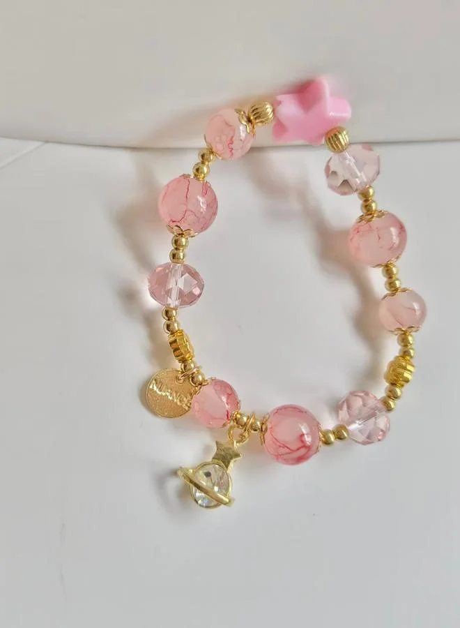 Take Two Rose Quartz Beaded Bracelet