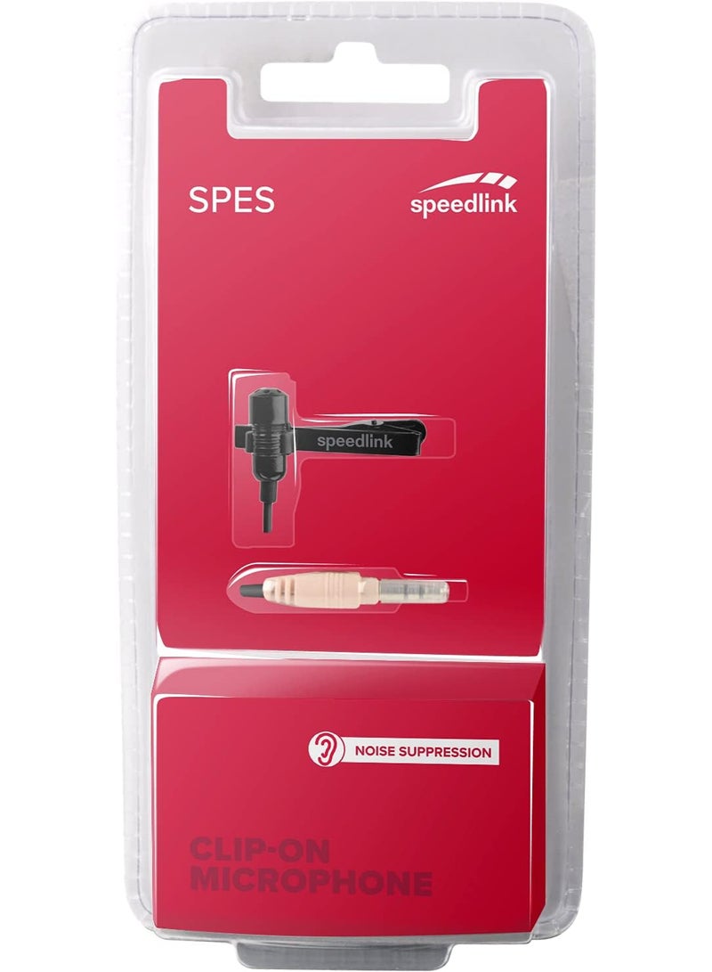 سبيدلينك ميكروفون سبيد لينك SL-8691-SBK-01 Spes بمشبك أسود - Image 5