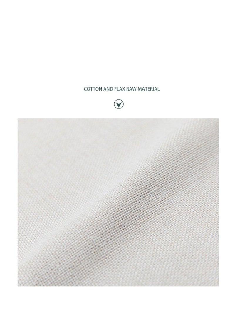 XiuWoo مفارش عيد مبارك من الخيش القطني لرمضان، مفرش طاولة مزدوج الجوانب، ديكورات العيد، فانوس الكنيسة، مفارش مكان لرمضان عيد مبارك، ديكور طاولة غرفة الطعام (42*32 سم) - Image 2