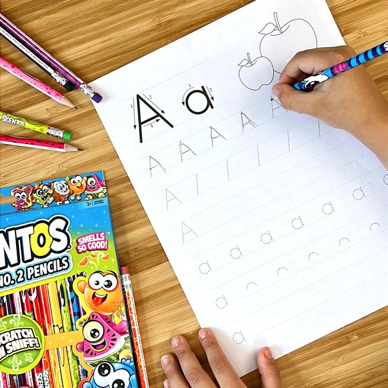 Scentos Scented Pencils for Kids - No. 2 Lead Pencils - Cute Pencil - For Ages 3 and Up - 24 Pack - Image 3
