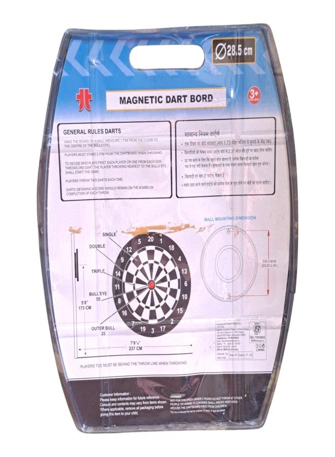 JNiL Magnetic Dart Board with Darts for Adult Indoor and Outdoor Game for Kids with 4 Darts (Multi Color) - Image 4
