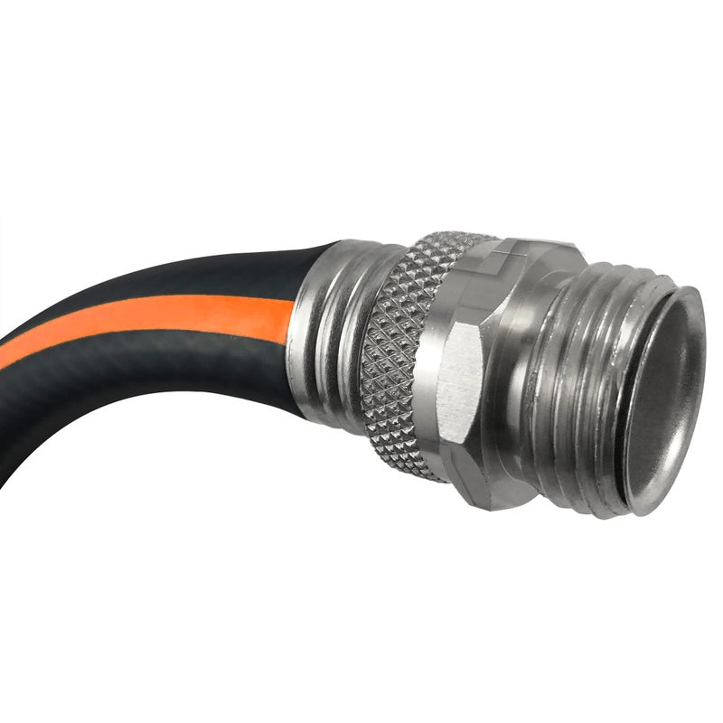 Flexon Flextreme Pro 5/8" x 100ft Performance Rubber Garden Hose â€“ Heavy-Duty, Kink-Resistant, All-Weather Flexibility, Industrial-Grade Couplings, Durable Outdoor Watering Hose for Lawn & Garden - Image 5