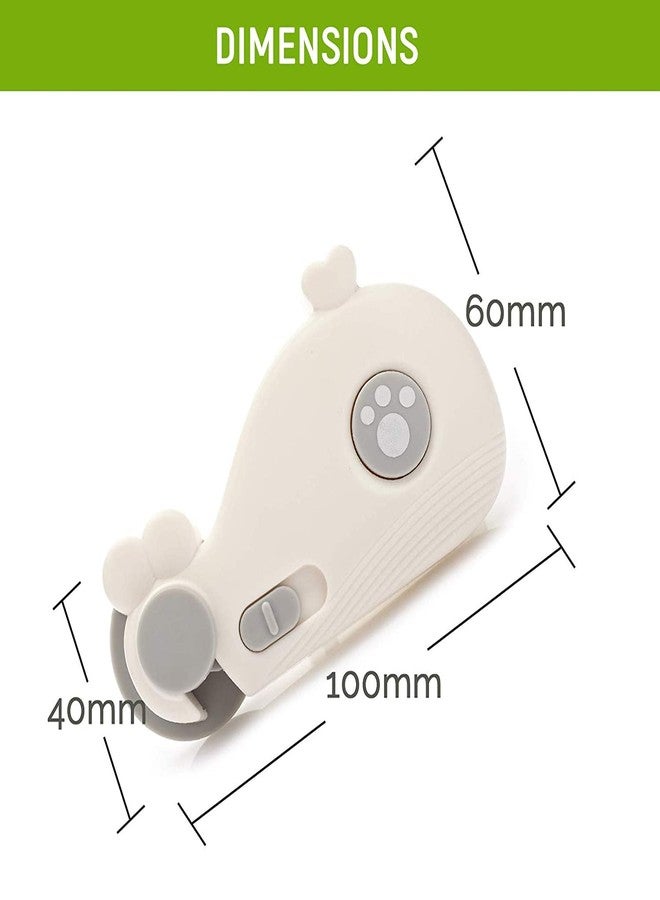YOMITH Baby Drawer Cabinet Locks Safety, Cartoon Whale Shape, Drawers Sliding, Closet Cupboard, Straps Baby Protection (Pack of 2, Blue) - Image 5