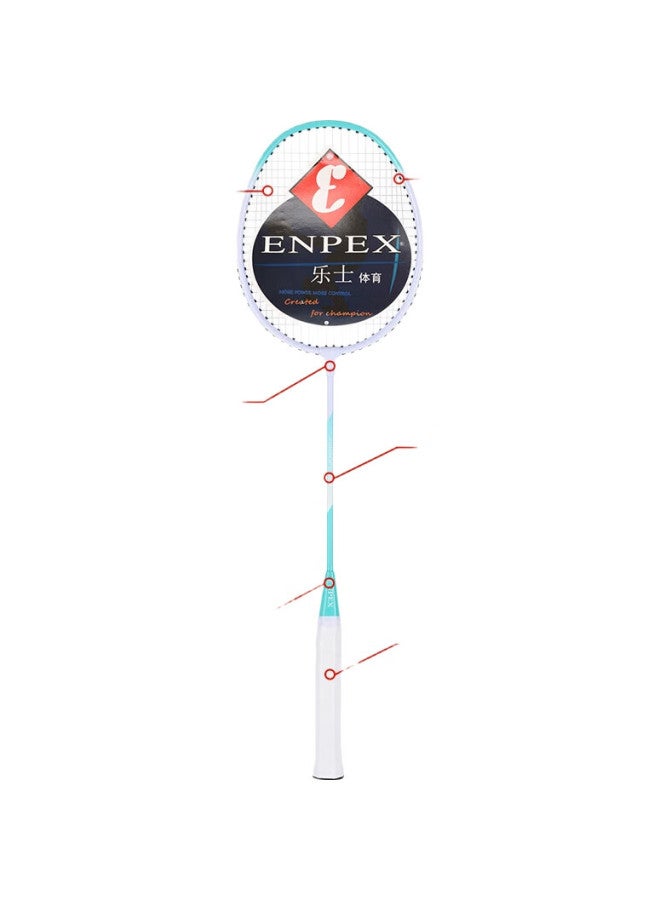 Enpex Badminton Racket Set, Durable For Students And Adults, Pair Of Rackets, Art-70, With 101-3 Shuttlecocks - Image 1