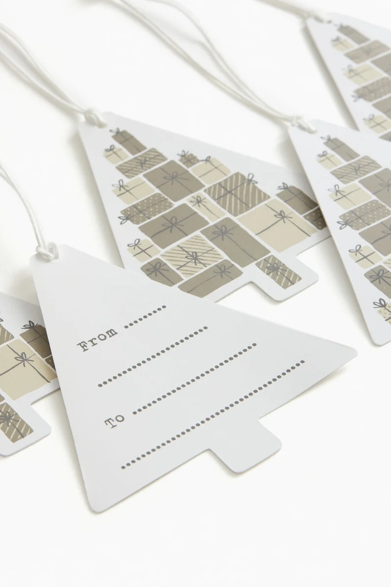 H&M 5-pack gift tags
