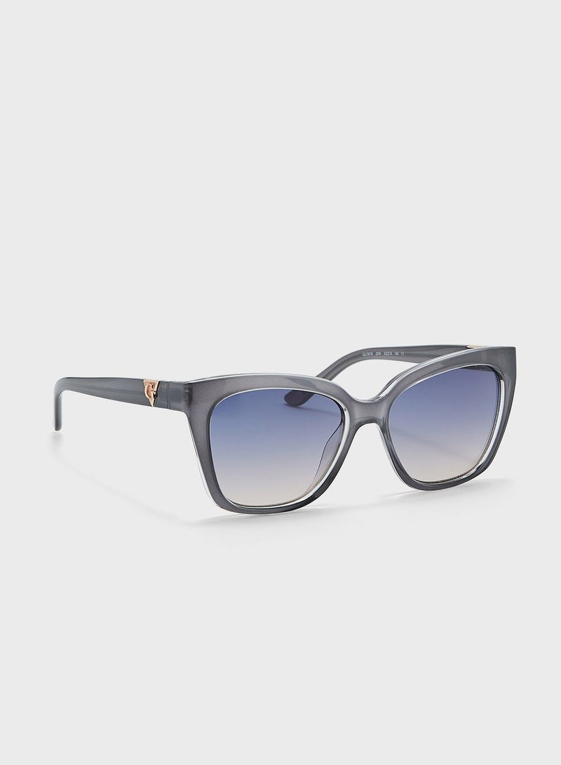 GUESS Gradient Oversized Rectangle Shape Sunglasses - Image 1