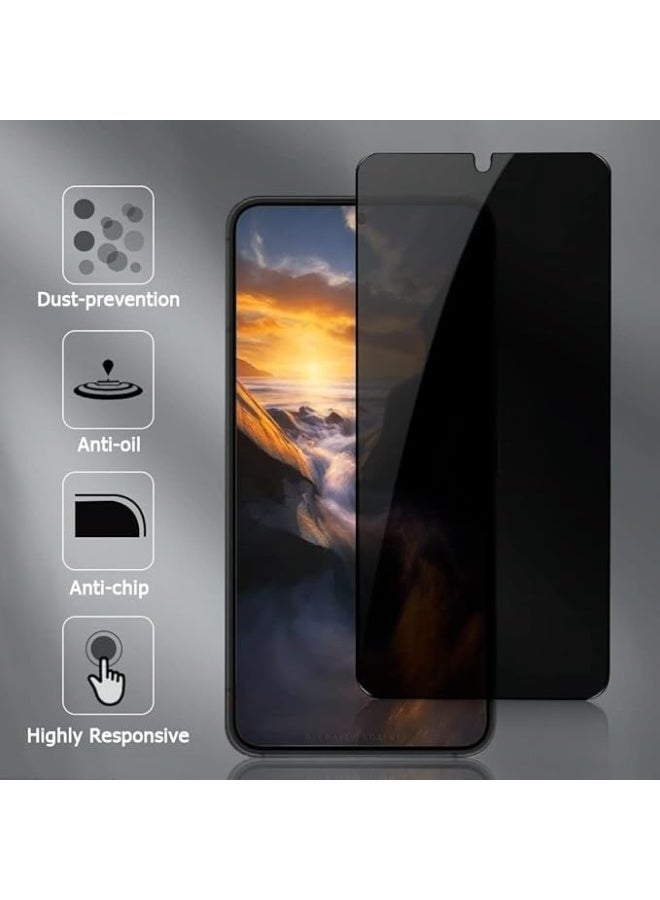 Tempered Glass Privacy Screen Protector For Samsung Galaxy A36 / Samsung Galaxy A56 – Anti-Spy, Bubble-Free, Scratch Resistant, Easy Installation [Not Support Fingerprint Unlock] - Image 2