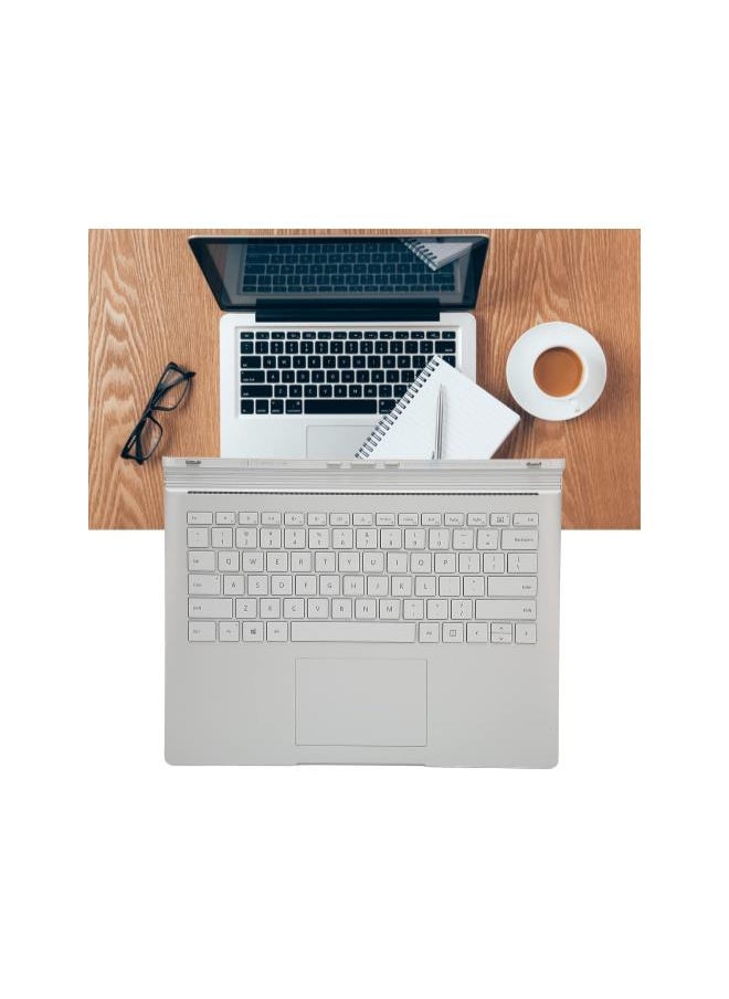 silvercnc - Keyboard Replacement for Microsoft Surface Book 2 1835,13.5in Multifunction Sensitive Full Key Basic Keyboard Silver for Notebook Laptop - Image 1