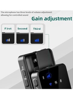 MMG MII Dual Channel Wireless Microphone for Phone Lapel One Touch Noise Cancelling Microphone Mic with Charging Box Noise Reduction for Video Android IOS Camera laptop  - Image 4