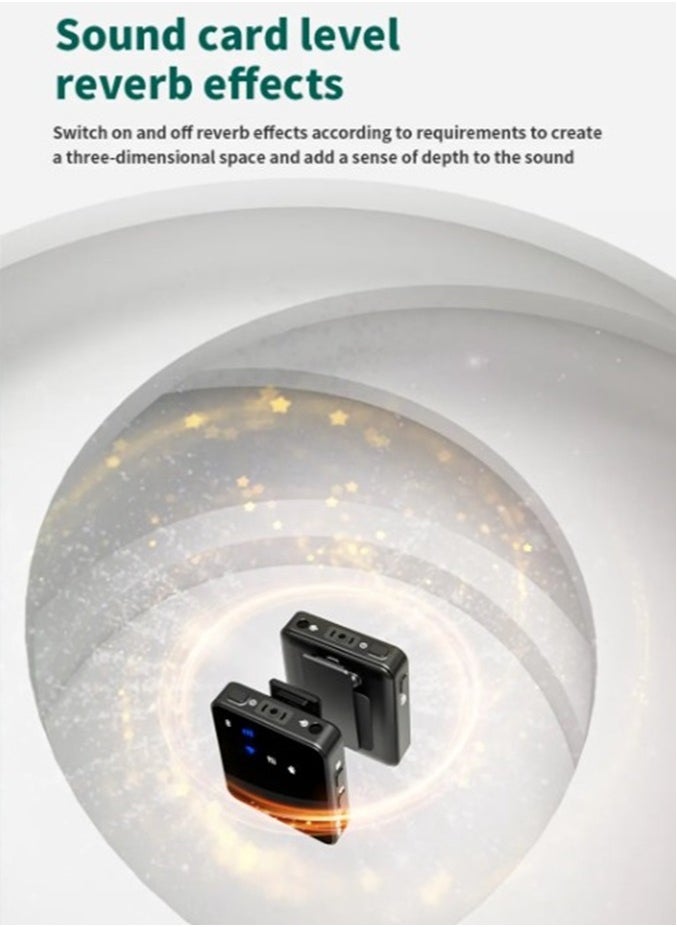 MMG - MII Dual Channel Wireless Microphone for Phone Lapel One Touch Noise Cancelling Microphone Mic with Charging Box Noise Reduction for Video Android IOS Camera laptop - Image 1