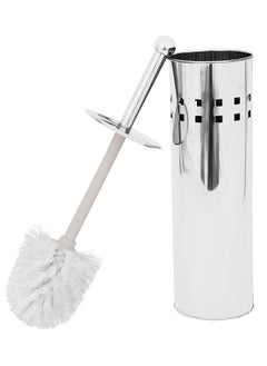 Mishrit Mishrit Metal Toilet Cleaning Brush with Holder | Bathroom Apartment Essentials | Toilet Cleaning Tools | Multiple Cleaning Brush with Long Steel Handle for Toilet, Bathroom (Pack of 1).  - Image 3