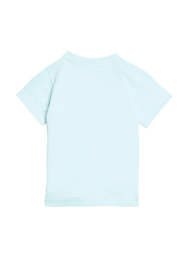 adidas Adidas I Adiraptor T Turquoise Graphic Tee (Short Sleeve) T-Shirts For Kids