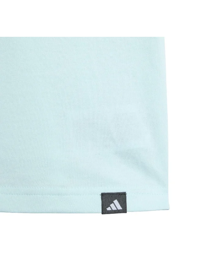 Adidas I Adiraptor T Turquoise Graphic Tee (Short Sleeve) T-Shirts For Kids