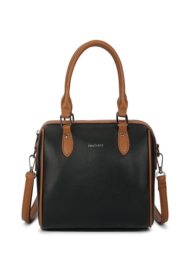 Fastrack Swirl Satchel | Women’s Faux-Leather Satchel| Dual Carry Handles, Adjustable Strap & Spacious Main Compartment - Image 1