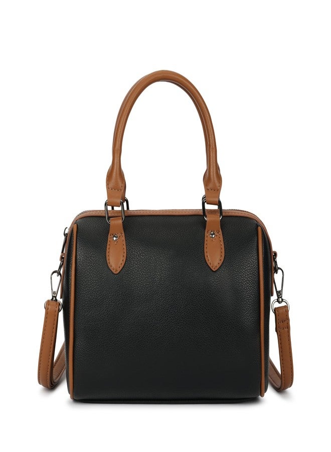 Fastrack Swirl Satchel | Women’s Faux-Leather Satchel| Dual Carry Handles, Adjustable Strap & Spacious Main Compartment - Image 5