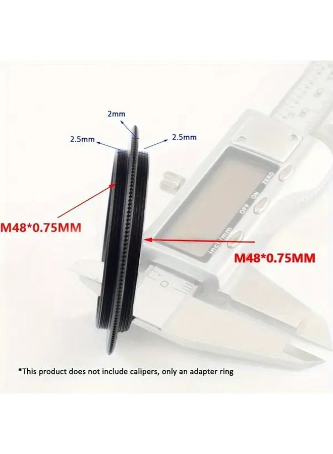 M48 To M48 Male Thread Heavy Duty All Metal Telescope Camera Adapter Ring - Image 1