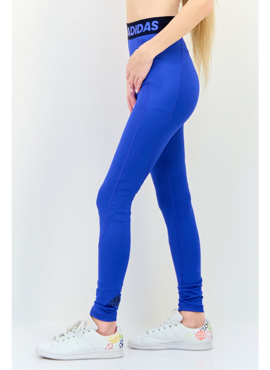 Adidas Women Sportswear  Fit Training Tight, Blue  - Image 2