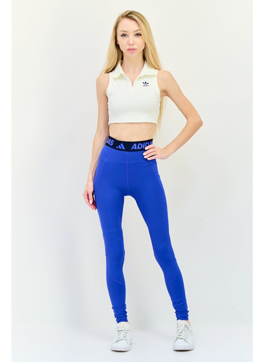 Adidas Women Sportswear  Fit Training Tight, Blue  - Image 4