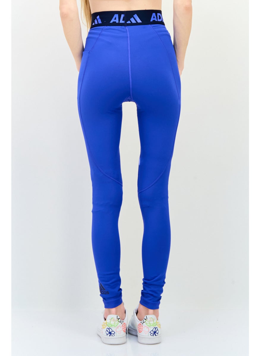 Adidas Women Sportswear  Fit Training Tight, Blue  - Image 3