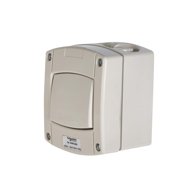 Schneider Electric Kavacha WeatherProof 1 Gang Switch - Image 2