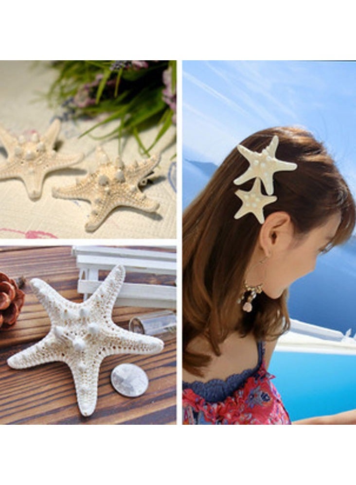 Goolsky 2 Pcs Starfish Hair Clip Beach Sea Star Hair Pins Mermaid Hair Clips Accessories for Women and Girls - Image 3