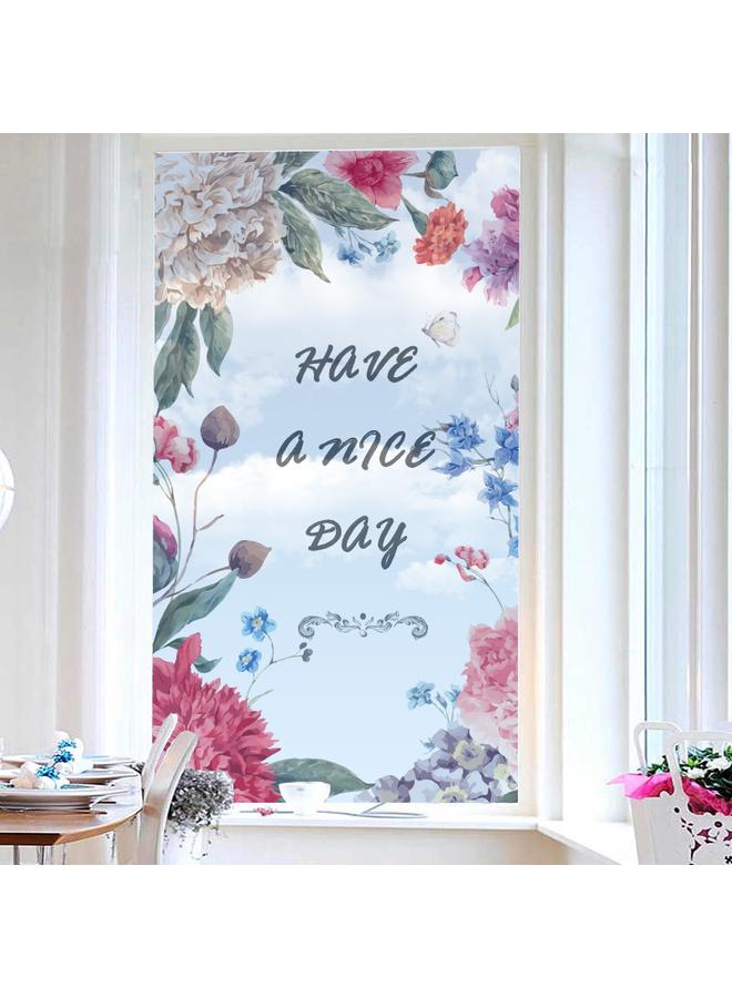 Bluejw 45*58cm Semi-transparent Glass Electrostatic Stickers Home Frosted Window Film Bathroom Bathroom Glass Sliding Door And Window Stickers - Image 1