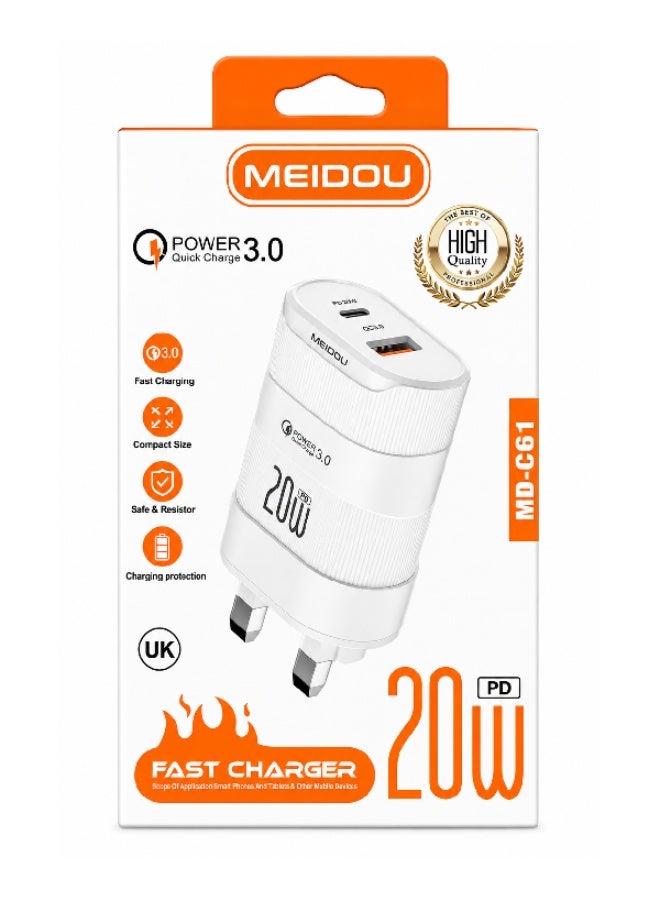Meidu Meidou Power 3.0 Fast Charger 20w MD-C61 - Image 2