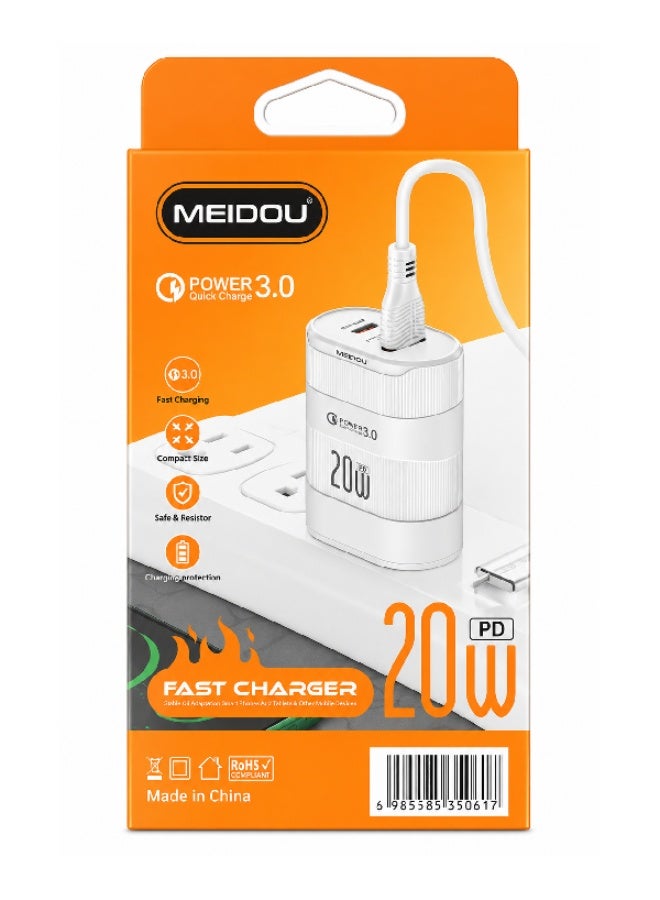 Meidu Meidou Power 3.0 Fast Charger 20w MD-C61 - Image 1