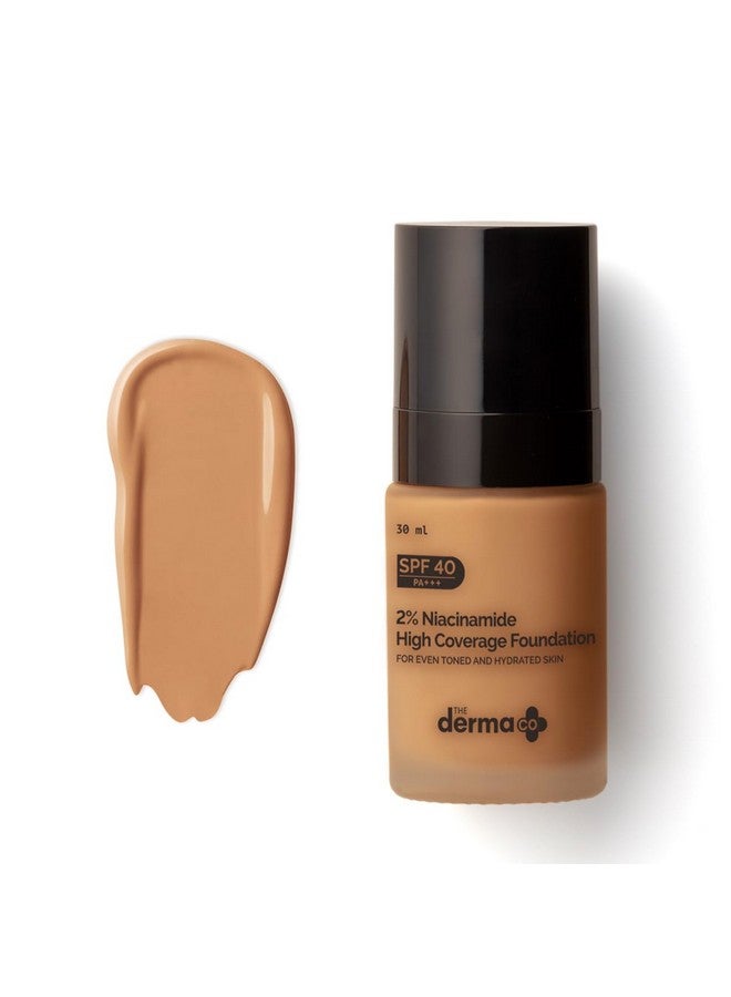 ذا ديرما كو كريم أساس سائل غير لامع 2% نياسيناميد بتغطية متوسطة لجميع أنواع البشرة مع 1% حمض الهيالورونيك وعامل حماية من أشعة الشمس 40 Pa+++ لثبات يدوم 12 ساعة والتحكم في الزيوت - 04 كراميل، عبوة من قطعة واحدة - Image 1