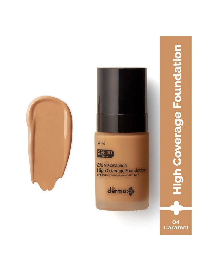 ذا ديرما كو كريم أساس سائل غير لامع 2% نياسيناميد بتغطية متوسطة لجميع أنواع البشرة مع 1% حمض الهيالورونيك وعامل حماية من أشعة الشمس 40 Pa+++ لثبات يدوم 12 ساعة والتحكم في الزيوت - 04 كراميل، عبوة من قطعة واحدة - Image 2