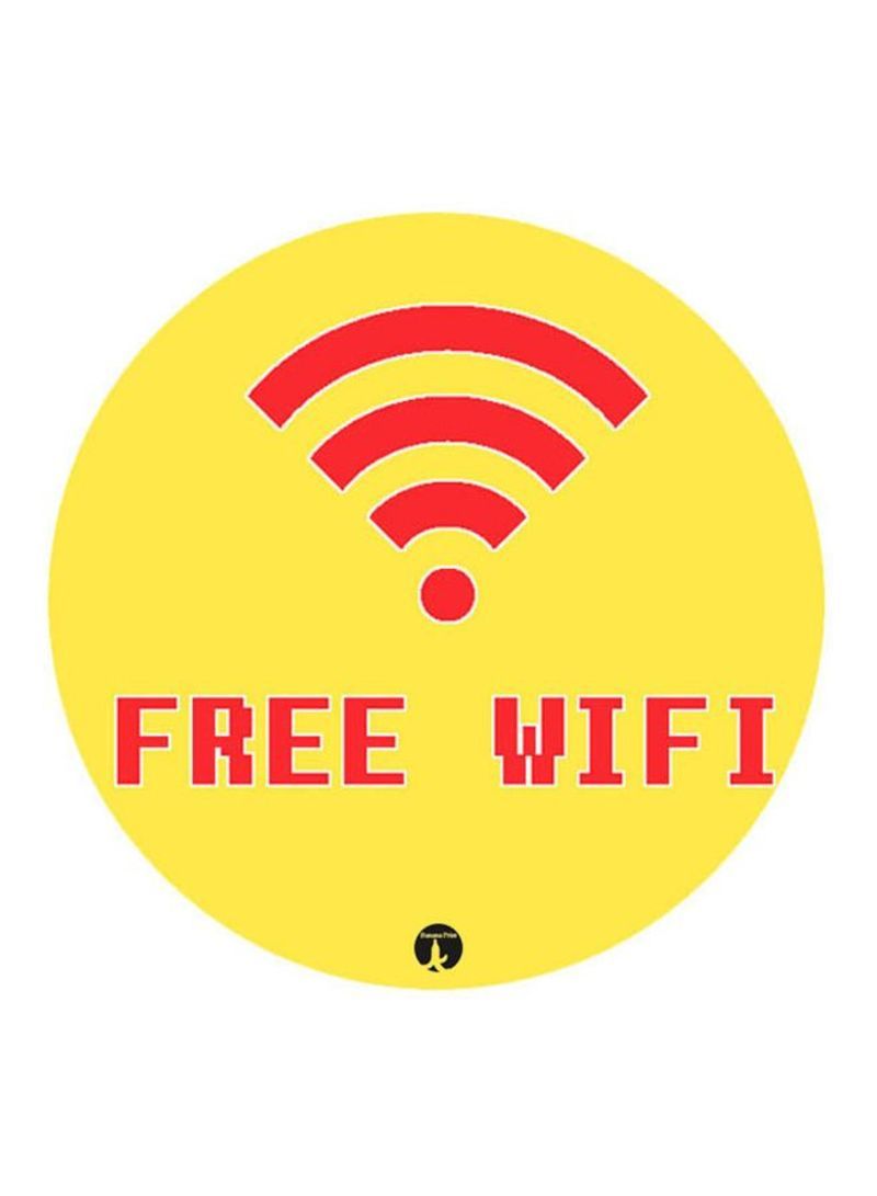 RKN English Phrases Printed Mousepad Yellow/Red