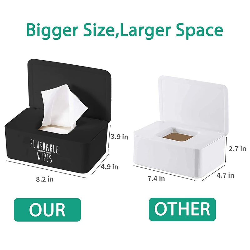 Moorfowl Baby Wipes Dispenser for Bathroom Upgrade Size82L x 49W x 39H inches Flushable Toilet Wipes Holder Container for Restroom - Image 3