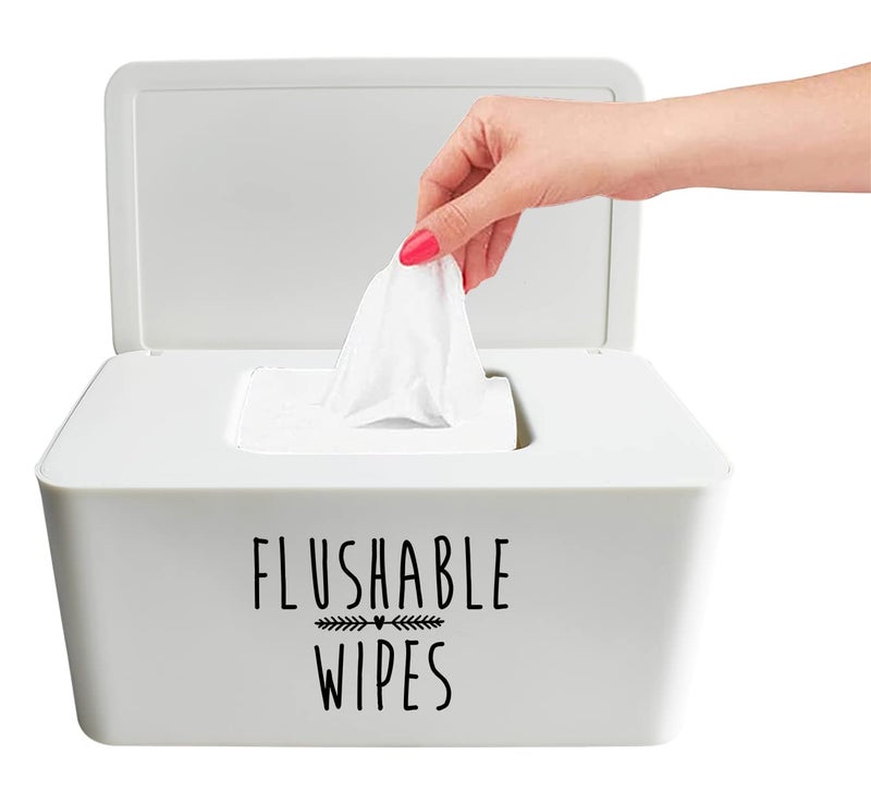 Moorfowl Baby Wipes Dispenser for Bathroom Upgrade Size82L x 49W x 39H inches Flushable Toilet Wipes Holder Container for Restroom - Image 1