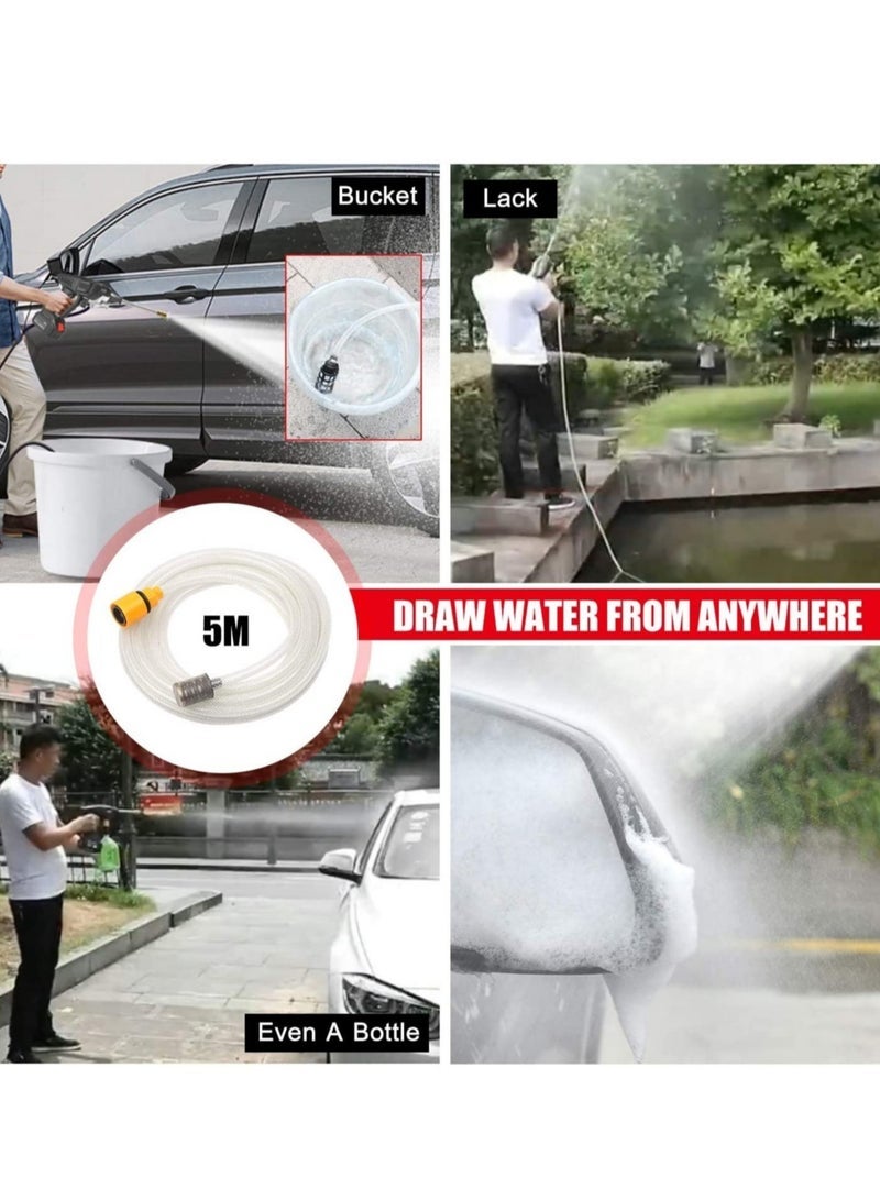 24V Cordless Portable Washer Electric High Pressure Cleaner Machine 200W 30Bar Lithium Handheld Car Cleaning Device With Foam Generator Nozzle Water Pump - Image 3