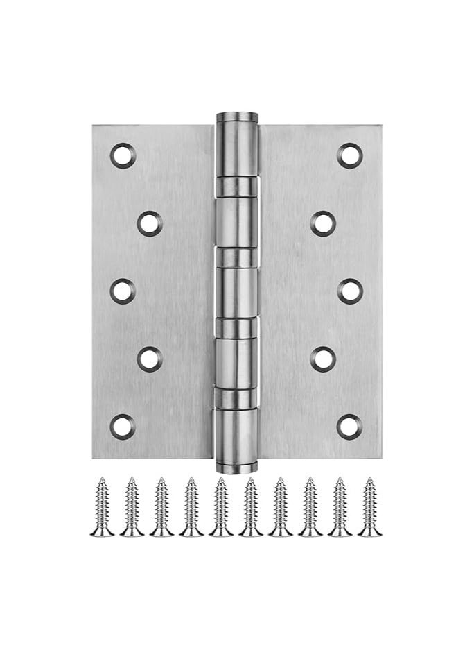4 Inch Door Hinge 1Pack Stainless Steel Hinges Home Room Door Hinges  - Image 1