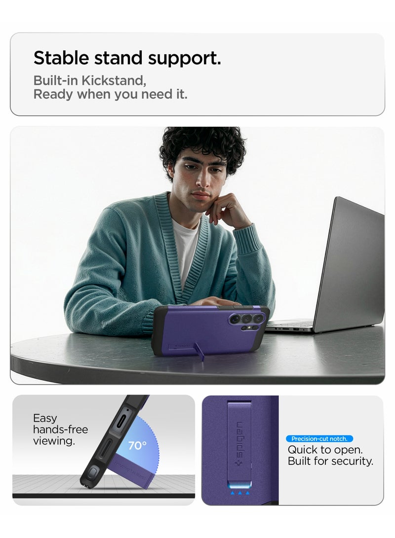 Spigen Tough Armor MagFit for Samsung Galaxy S26 ULTRA Case [MagSafe] Cover (2026) - Ash Violet - Image 4
