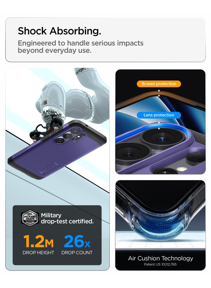 Spigen Tough Armor MagFit for Samsung Galaxy S26 ULTRA Case [MagSafe] Cover (2026) - Ash Violet - Image 5
