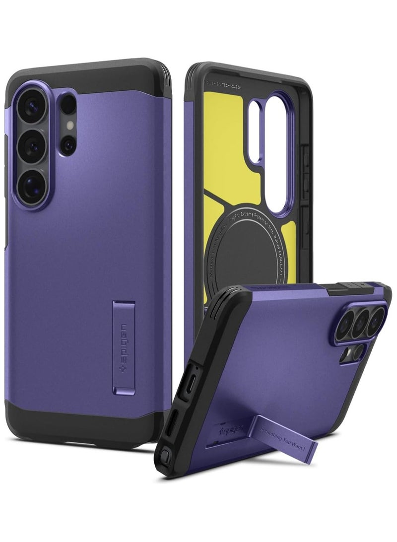 Spigen Tough Armor MagFit for Samsung Galaxy S26 ULTRA Case [MagSafe] Cover (2026) - Ash Violet - Image 1