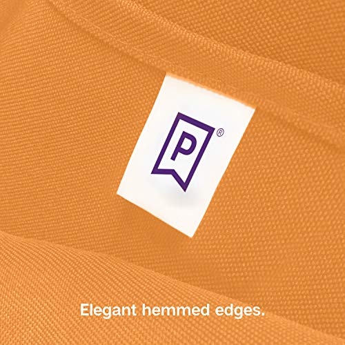 Gee Di Moda Round Tablecloth - 90 Inch Orange Round Table Cloth for 30 to 60 Inch Round Tables - Heavy Duty Washable Fabric - for Buffet Table, Holiday Party, Dinner, Wedding & Baby Shower - Image 5