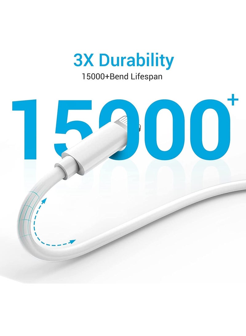 Compatible with iPhone Fast Charging Cable Cord - 3Pack 6FT MFi Certified USB-C to Lightning Cable, Type C iPhone Rapid Charger Cord for iPhone 14 13 12 Mini Pro Max 11 X XS XR 8 Plus iPad - Image 5