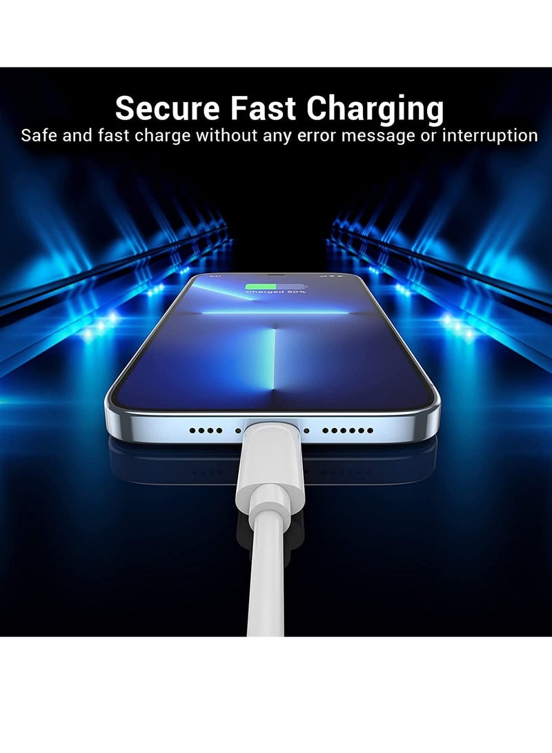 Compatible with iPhone Fast Charging Cable Cord - 3Pack 6FT MFi Certified USB-C to Lightning Cable, Type C iPhone Rapid Charger Cord for iPhone 14 13 12 Mini Pro Max 11 X XS XR 8 Plus iPad - Image 4