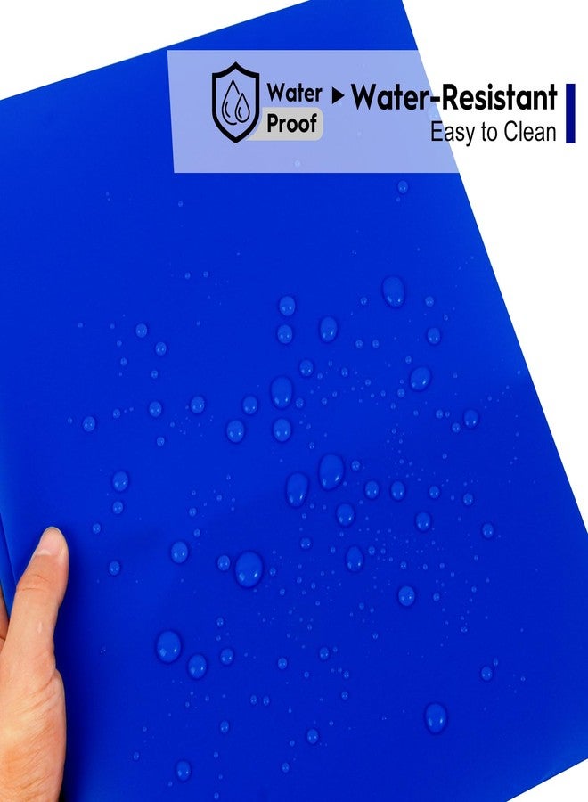 EEHZTSI 6-Pack Plastic Folders with Pockets and Prongs,2-Pocket Folders with 3 Fasteners, Holds 8-1/2" x 11" Paper for School/Office/Home, Assorted - Image 3