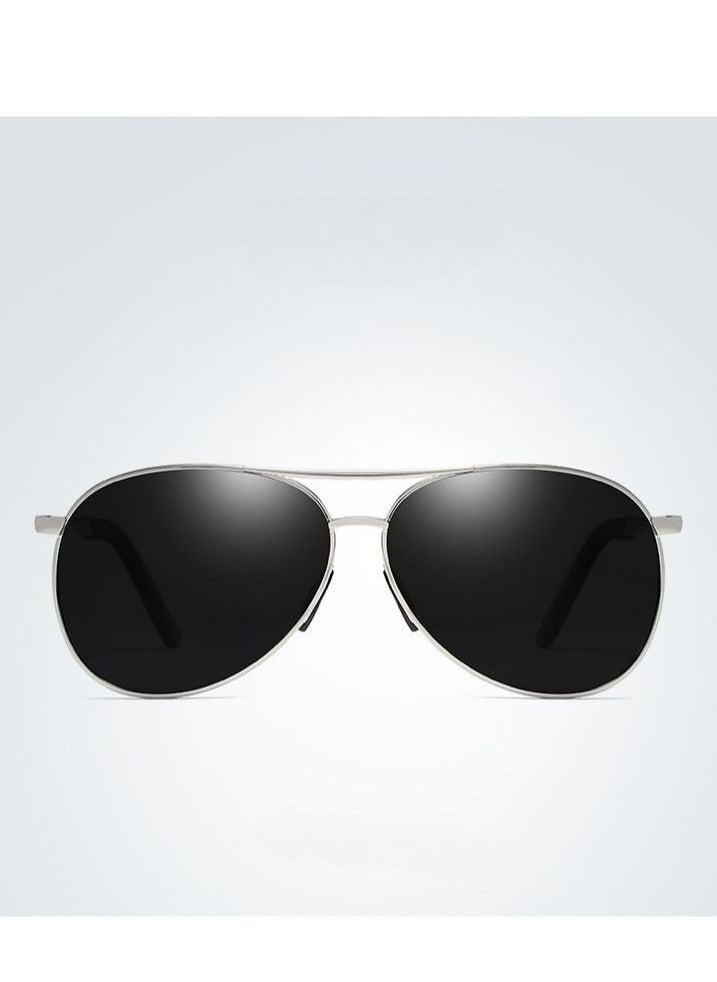 HDCRAFTER - Men's Full Frame Polarized UV400 Pilot Frame Sunglasses - Image 1