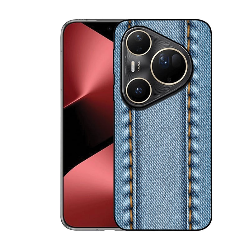 الصيد العين غطاء حماية مطبوع لهاتف هواوي بيورا 80 ألترا - أزرق جينز - Image 1