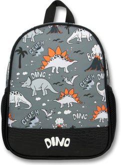 Famebag Black Gray Dinosaur Kindergarten Bag Nutrition Pen Bag Set  - Image 5