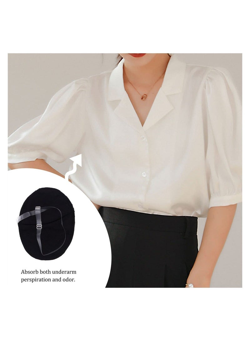 Underarm Sweat Guard Pads, 1 Pair Breathable Armpit Sweat Pad with Shoulder Strap, Reusable and Washable Sweat Protectors Shield Absorbing Armpit Guards for Men and Women - Image 3